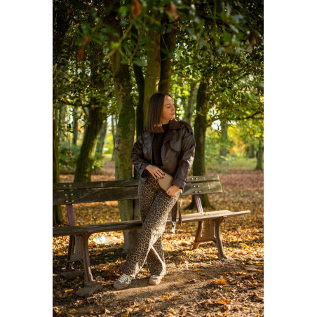 Envoi rapide dans toute la Belgique & paiement sécurisé - Trench chocolat simili cuir