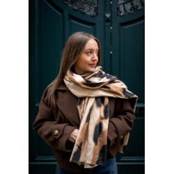 Envoi rapide dans toute la Belgique & paiement sécurisé - écharpe léo fondu beige