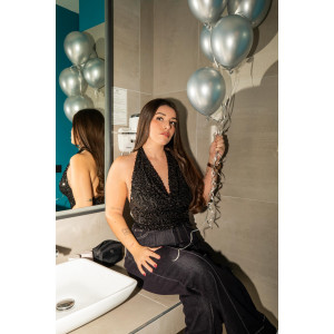 Envoi rapide dans toute la Belgique & paiement sécurisé - Top Cristal noir