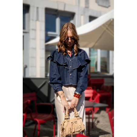 Livraison rapide dans toute la Belgique - Chemise blueberry jean brut