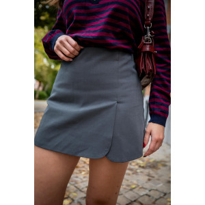 Envoi rapide dans toute la Belgique & paiement sécurisé - Jupe-short grise