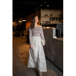 Envoi rapide dans toute la Belgique - Jupe Elancé Beige