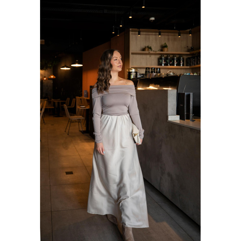 Envoi rapide dans toute la Belgique - Jupe Elancé Beige