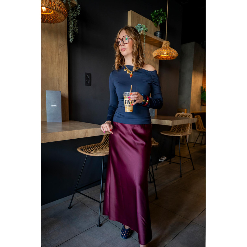 Envoi rapide dans toute la Belgique - Jupe Elancé Burgundy