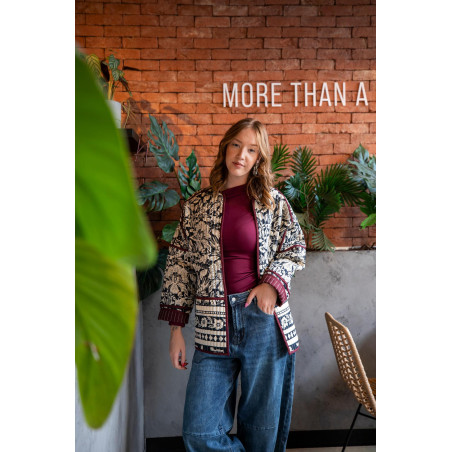 Envoi rapide dans toute la Belgique - Veste Contrast matelassée