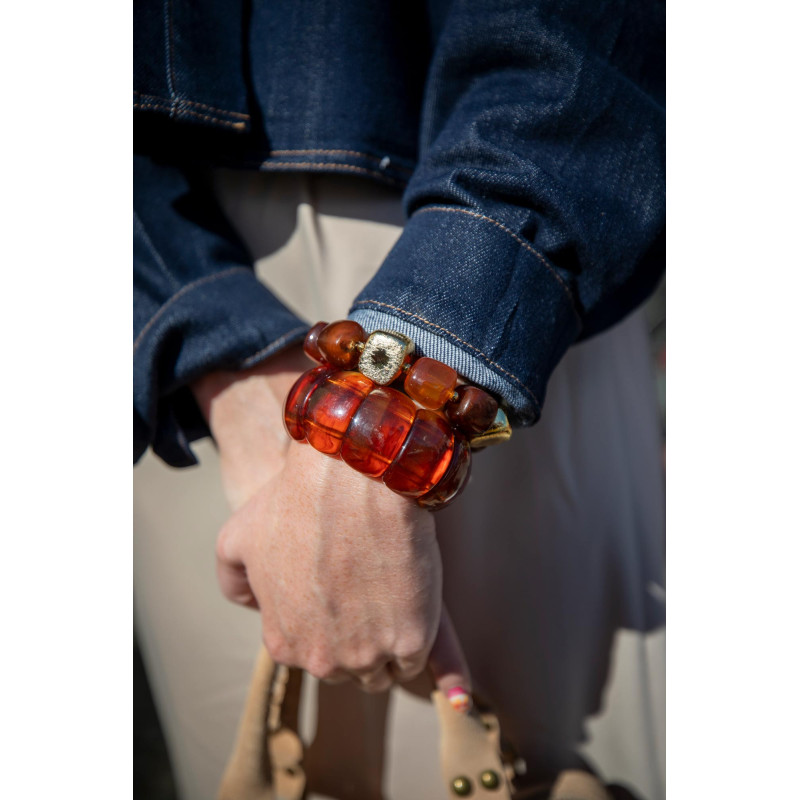 Envoi rapide dans toute la Belgique & paiement sécurisé - Bracelet Chestnut