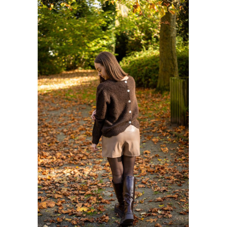 Envoi rapide dans toute la Belgique & paiement sécurisé - Jupe-short en simili cuir